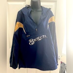 Milwaukee Brewers Rain Jacket windbreaker